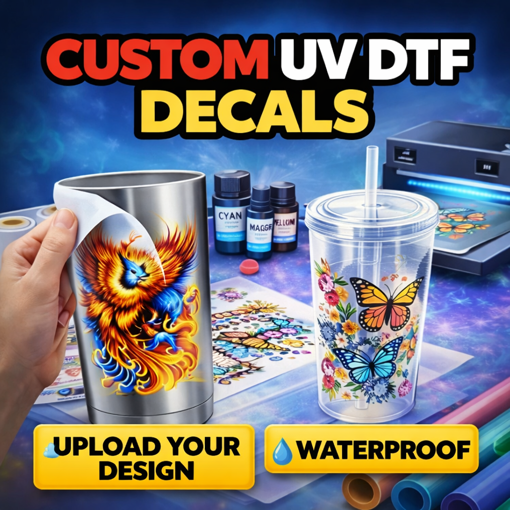 Custom UV DTF Gang Sheets โ Any Design, Any Quantity