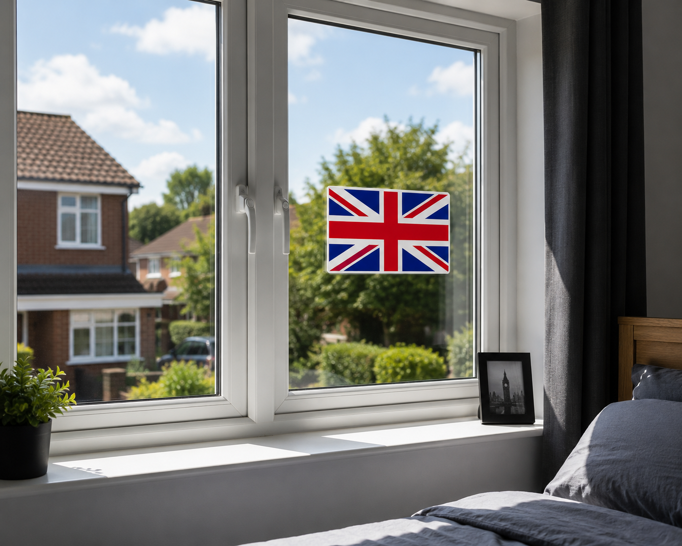 Union Jack Flag Vinyl Sticker Car Van Window Decal Custom Sizes Available