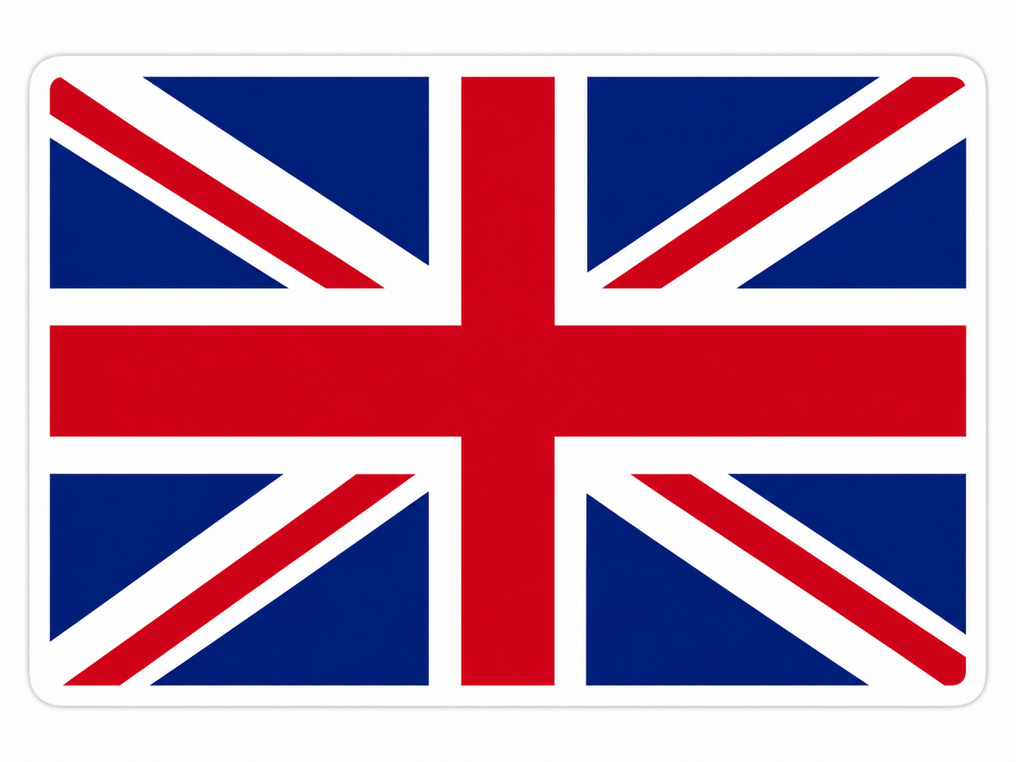Union Jack Flag Vinyl Sticker Car Van Window Decal Custom Sizes Available