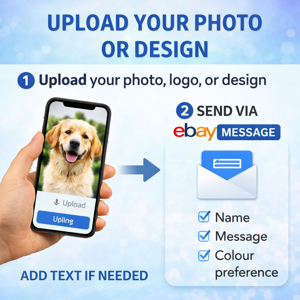 Upload Your Image UVDTF Decal Custom Cup Mug Bottle Sticker Waterproof transfer
