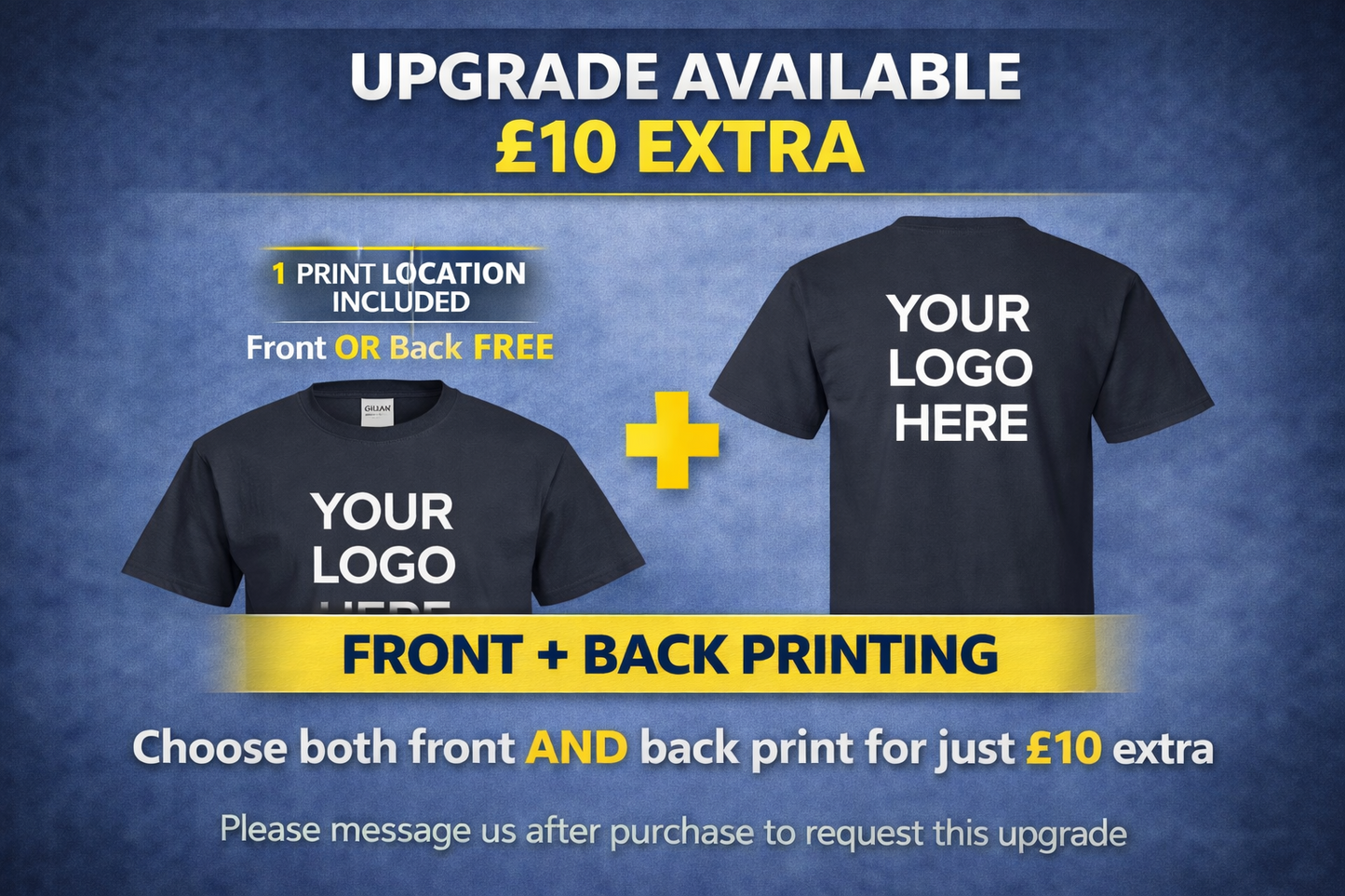 10x Custom Printed Work T-Shirts | Premium Quality | Business Uniform Bundle