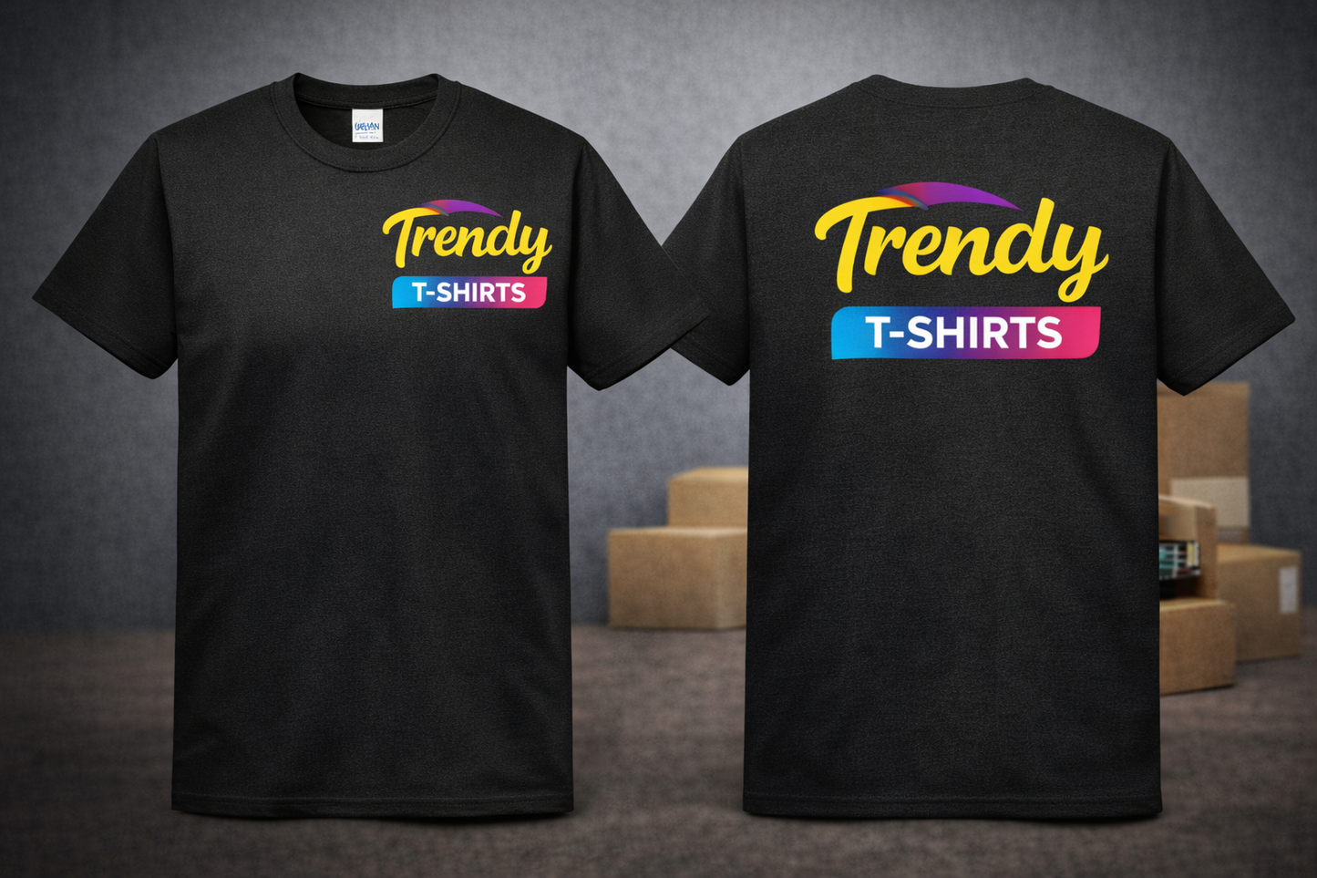 Custom Workwear T-Shirts 5 Pack | Business Logo Printed | Premium Quality | Work