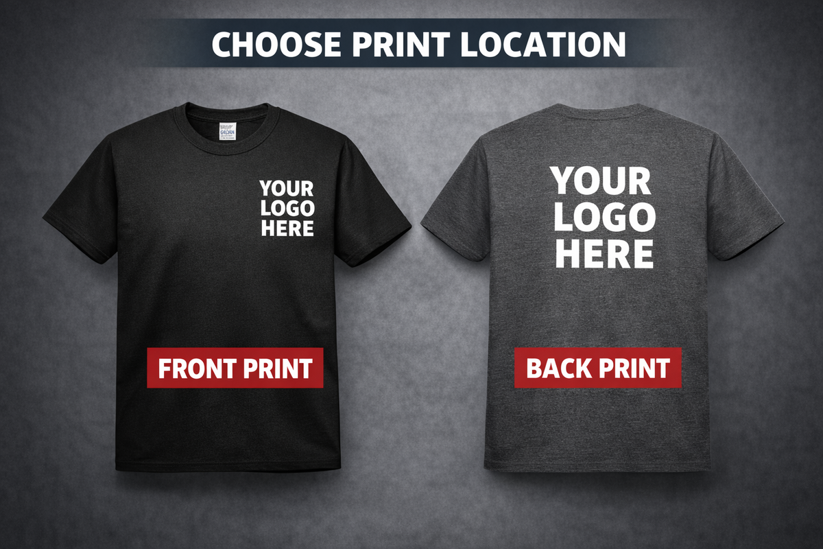 10x Custom Printed Work T-Shirts | Premium Quality | Business Uniform Bundle