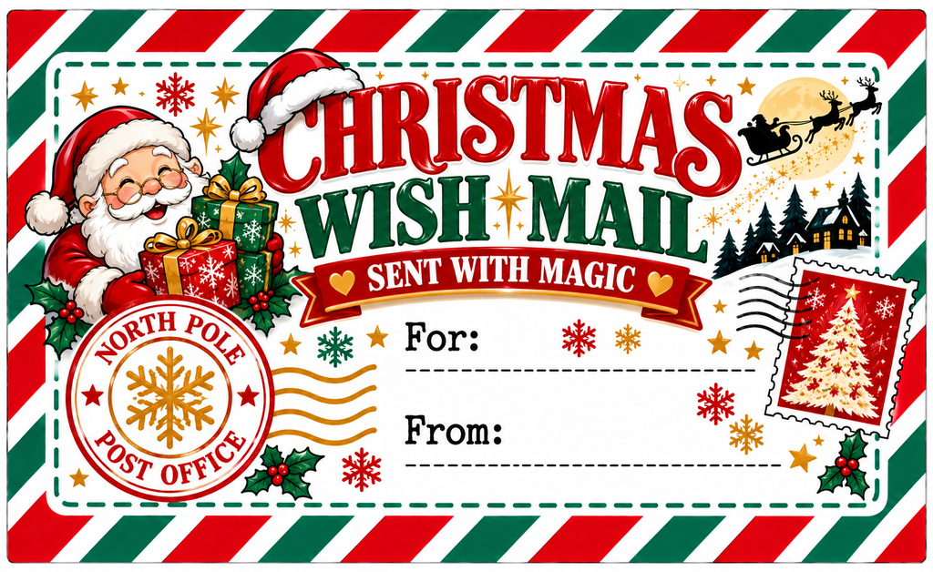 12 Christmas Wish Mail