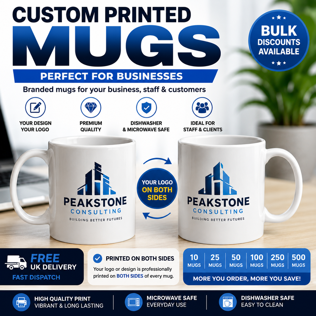 Custom Printed Mugs – Bulk Business Orders