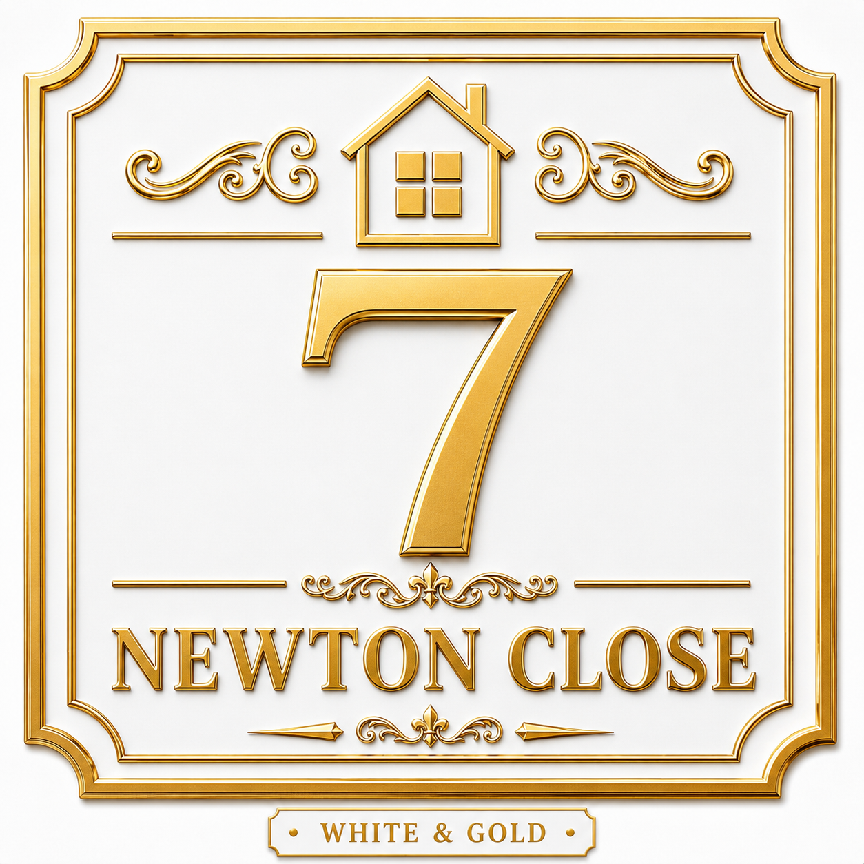 Premium Personalised House Number and Street  name Bin Stickers