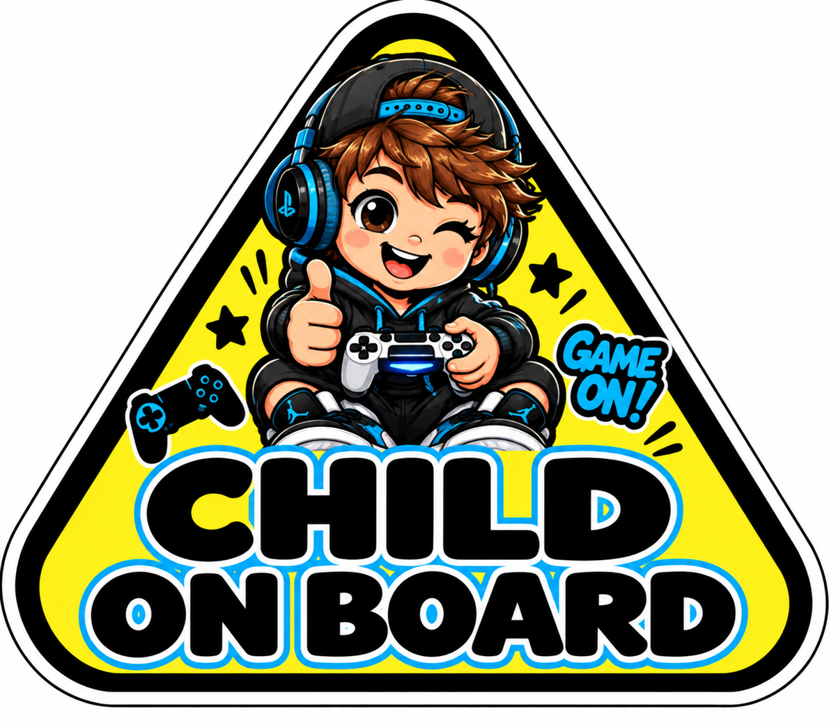 Child on Board boy gaming controller design