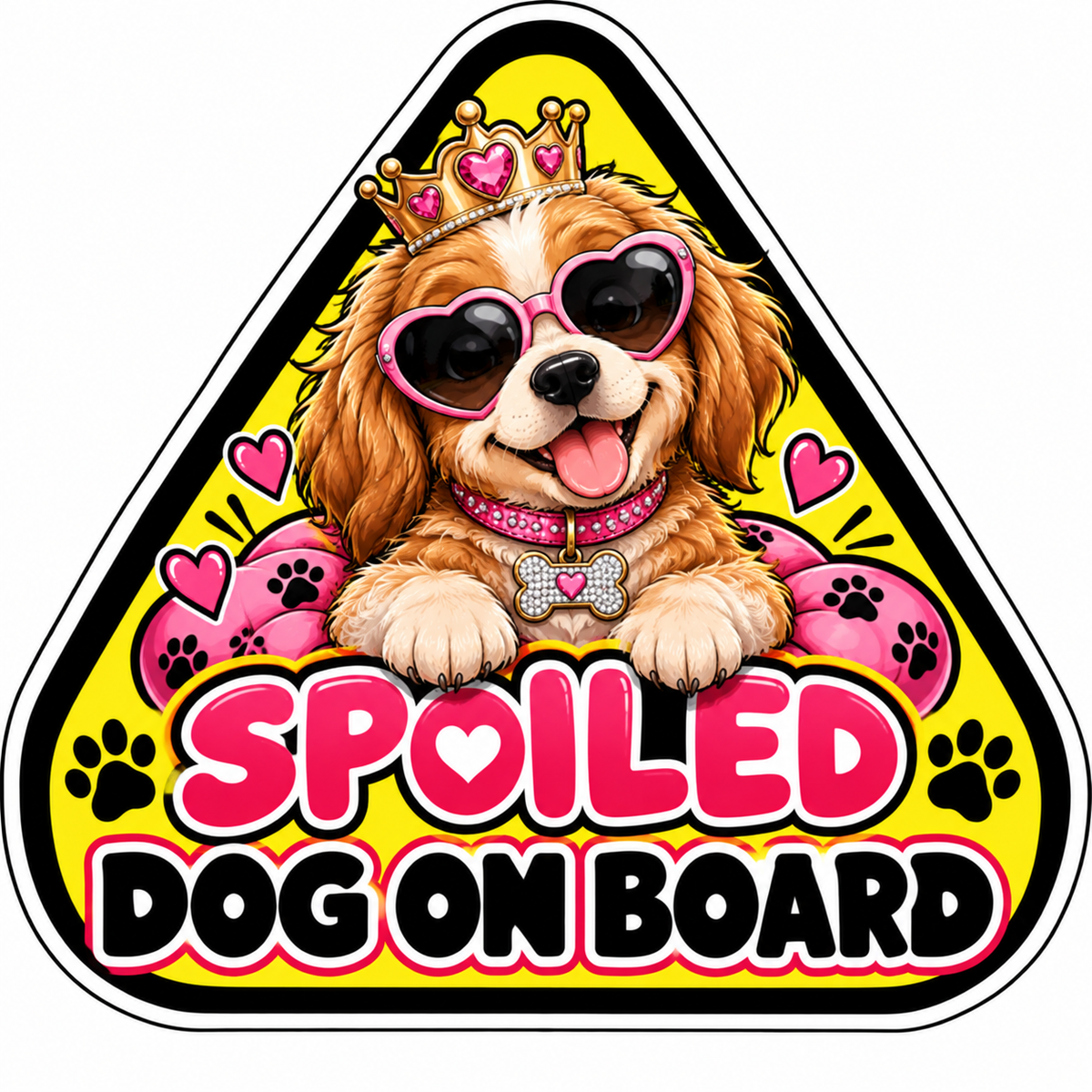 Pet car sticker example