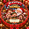 Santa's Little Family Christmas chocolate tub sticker