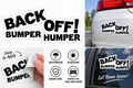 Back Off Bumper Humper funny car sticker