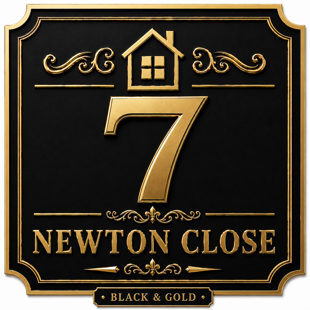 Premium Personalised House Number and Street  name Bin Stickers