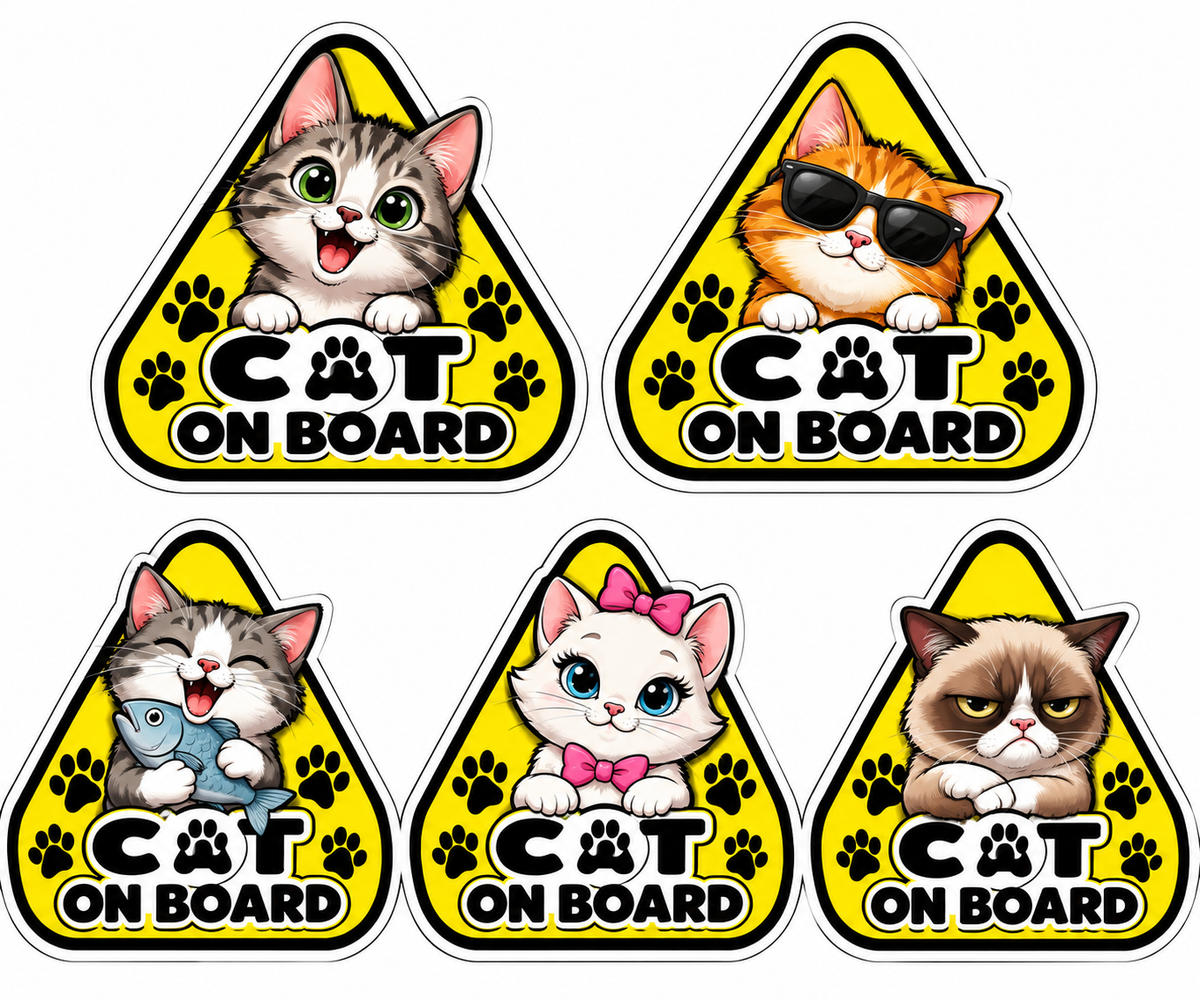 Cat on Board design examples