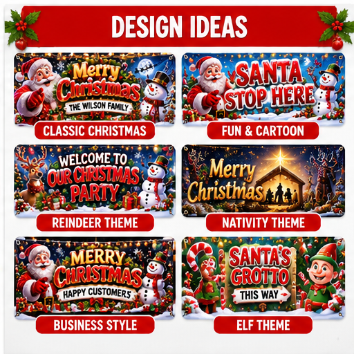 Christmas banner design ideas