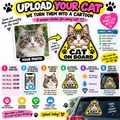 Upload your cat and we turn it into a cartoon sticker