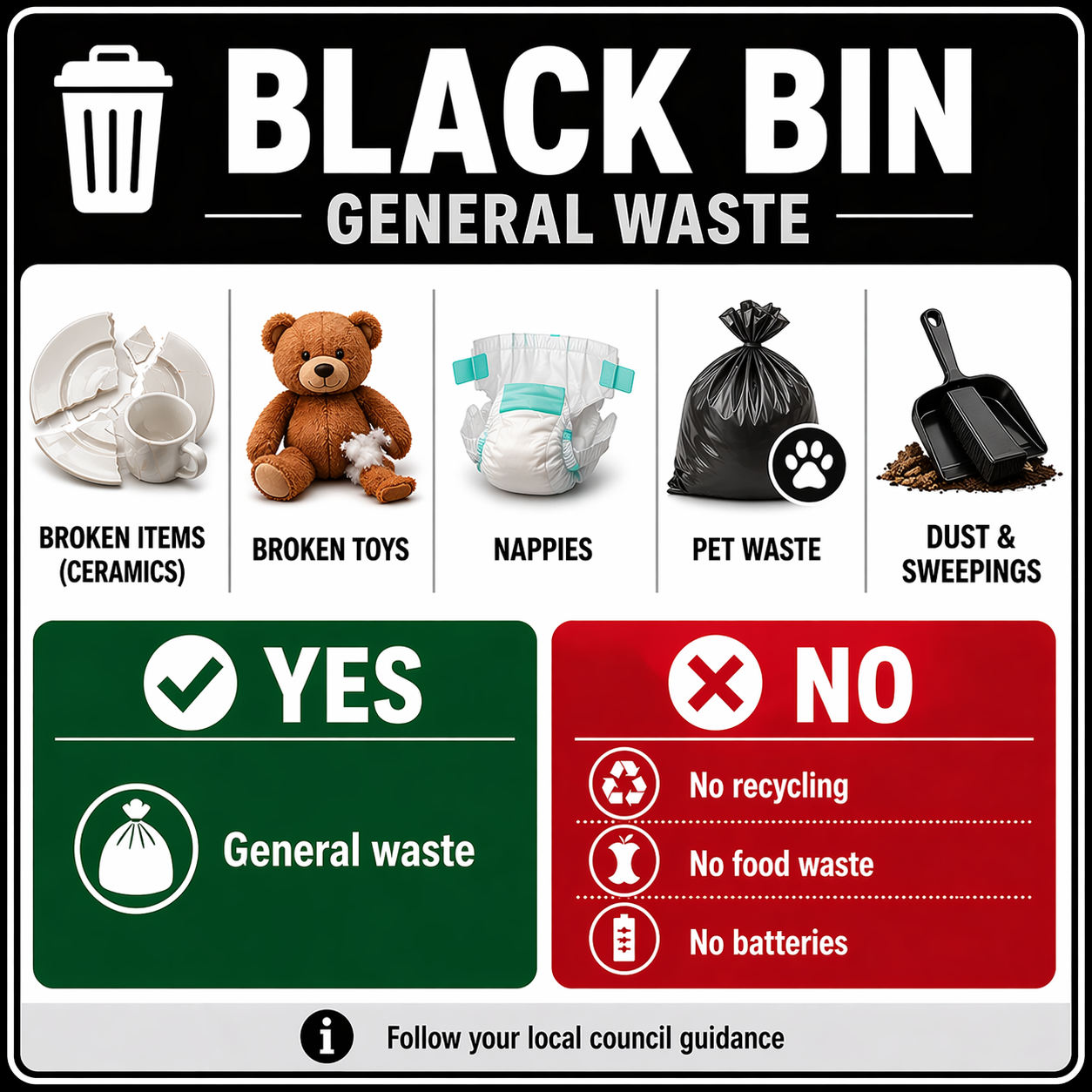 Suffolk Recycling Bin Sticker Set – Personalised Wheelie Bin Label Set (10 or 15 Sticker Sets)