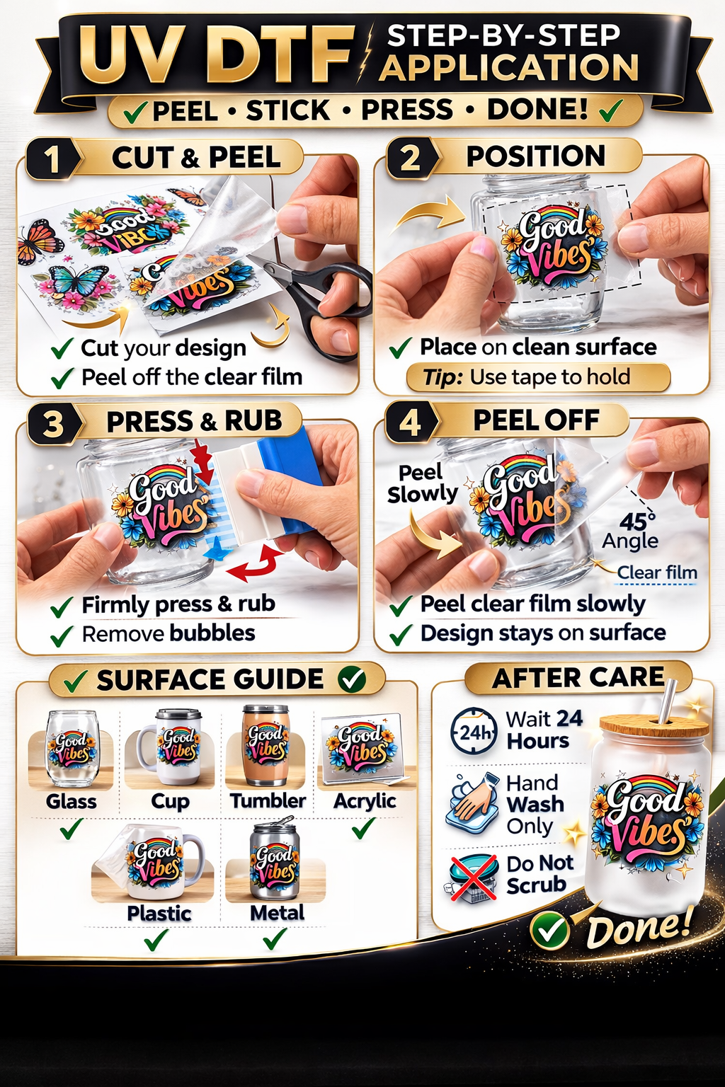 Custom UV DTF Gang Sheets – Any Design, Any Quantity