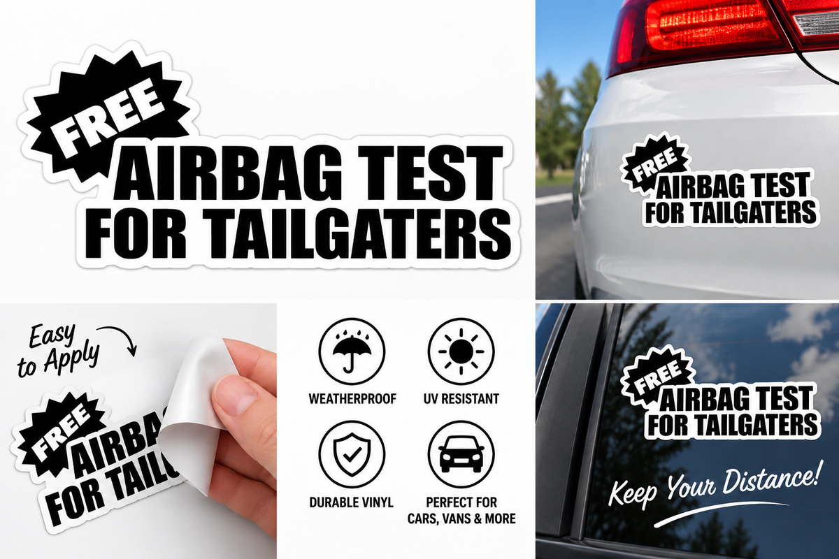 Free Airbag Test for Tailgaters rear window application