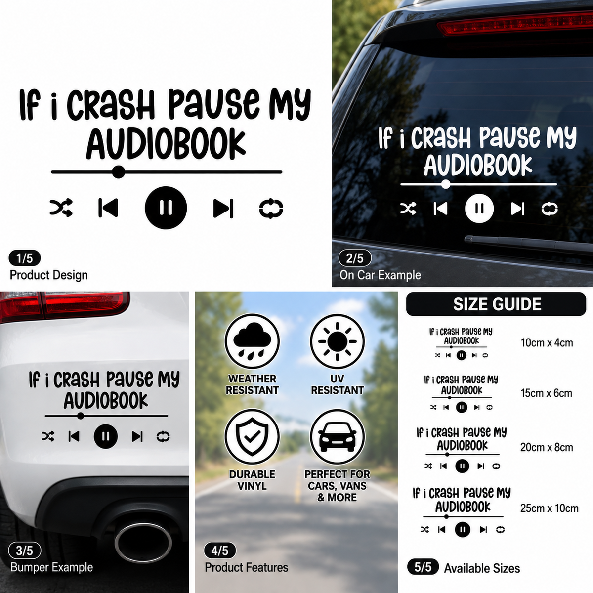 If I Crash Pause My Audiobook product collage