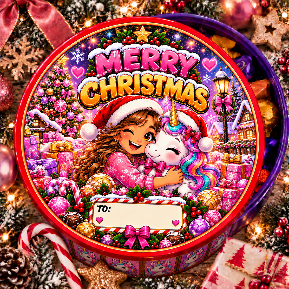 Kids & Teens Christmas chocolate tub sticker – Eagles